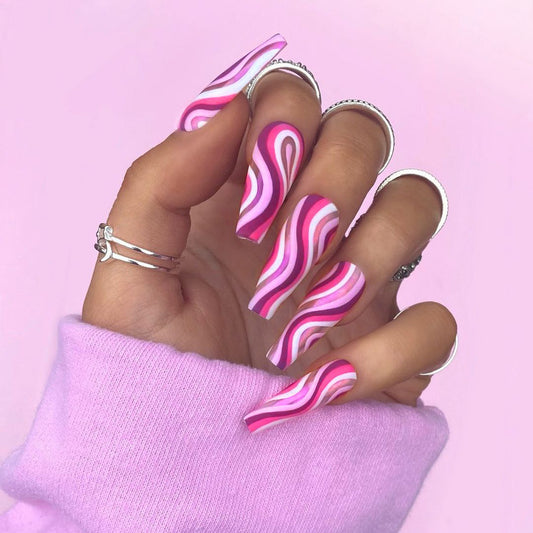 Artificial artistic acrylic nails