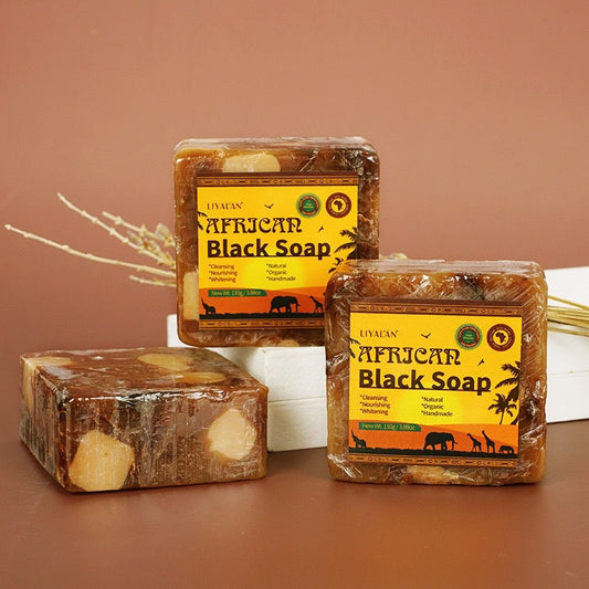3pcs Black Soap For Plant Body Cleaning